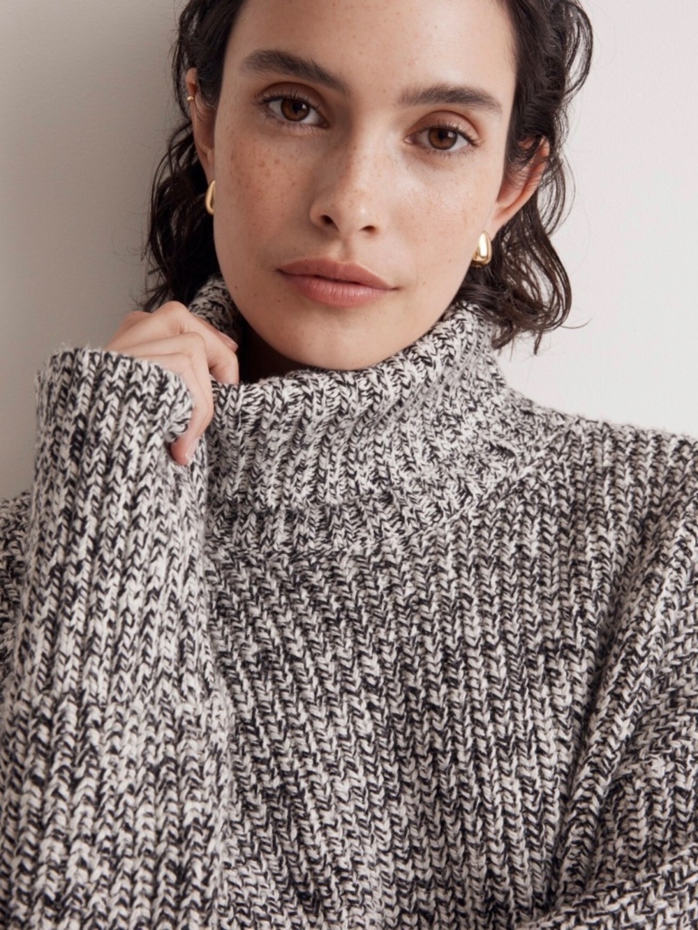 Wide Rib Turtle Neck Sweater - Picture 2 of 6